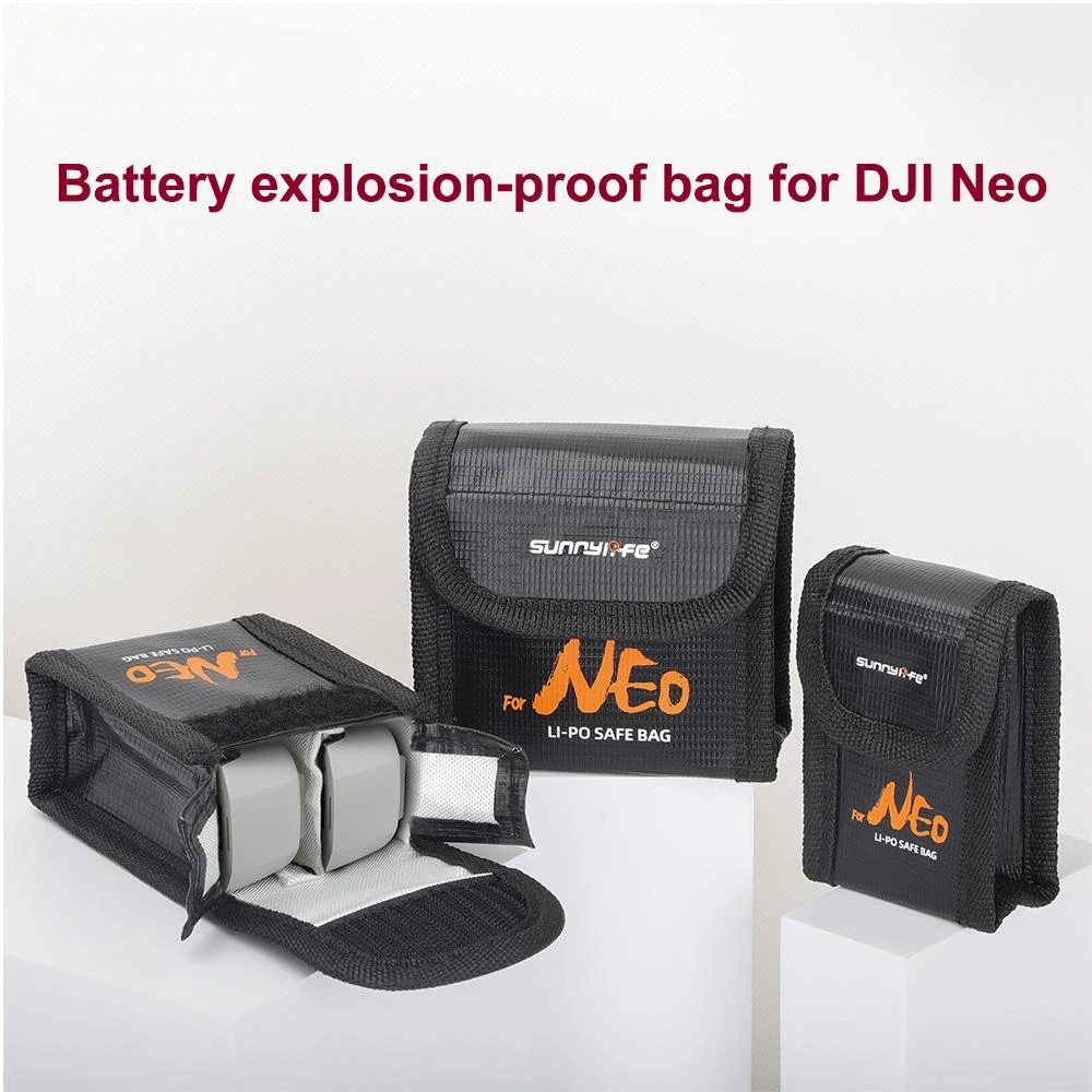 Drone Battery Bag For DJI Neo Explosion Proof Protective Bag Battery Storage Case For DJI Neo Drone Accessories