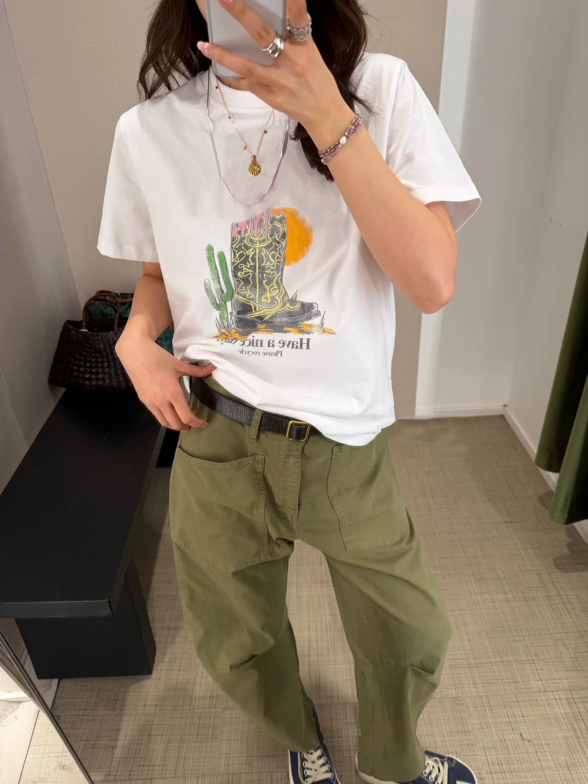 

Женская повседневная хлопковая футболка с цветочным принтом и круглым вырезом, коллекция Heidd Весна 2026