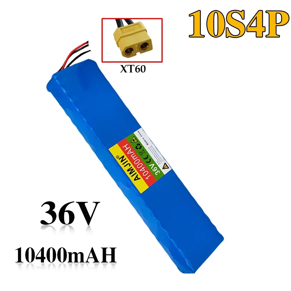10S4P 10.4Ah Lithium Battery 36V for Electric Bike and Scooter, with BMS image 3