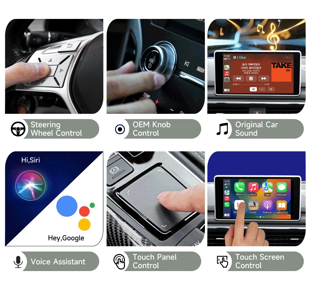 CarlinKit 5.0 2Air CarPlay Wireless Android Auto Adapter für Toyota Mazda Ford VW Peugeot Exeed Skoda KIA Hyundai Chery Haval – Detail 13