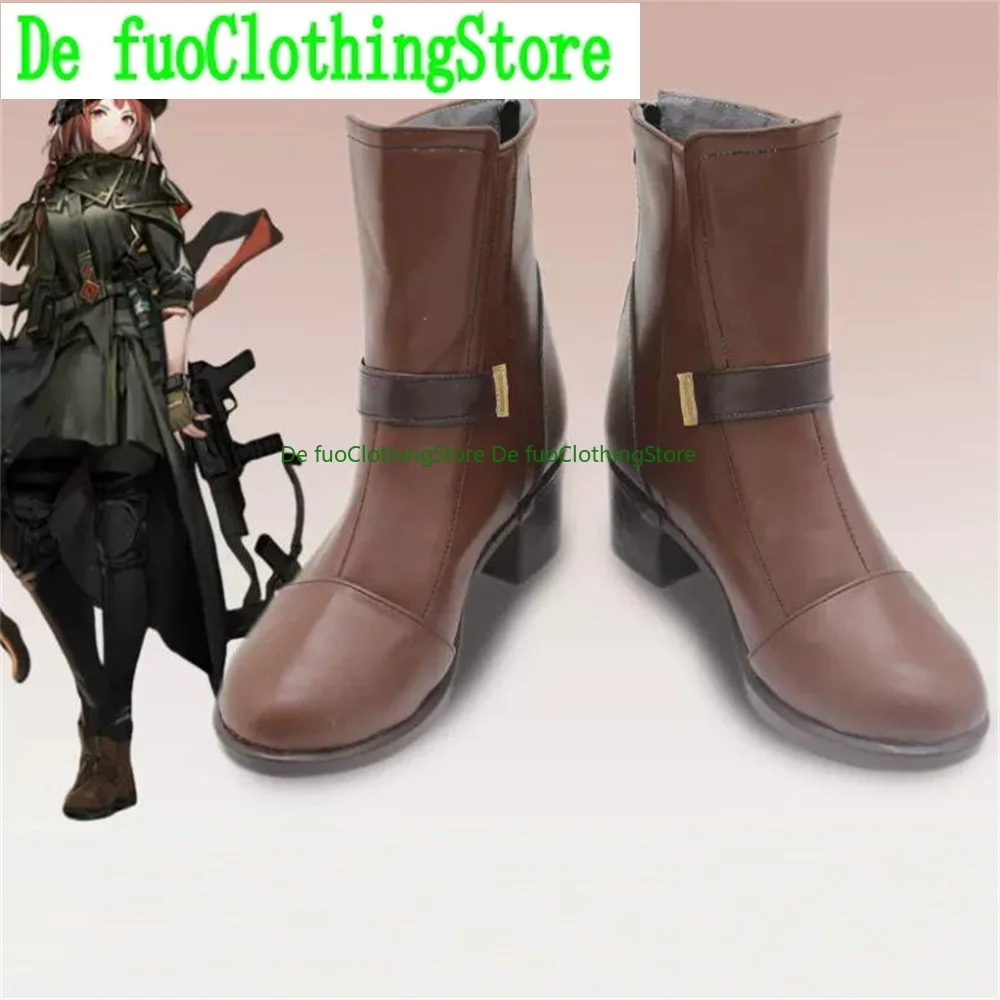 DefuoClothing Ash Eliza Cohen Arknights Cosplay zapatos botas juego Anime fiesta Halloween Navidad DefuoClothing tienda de zapatos