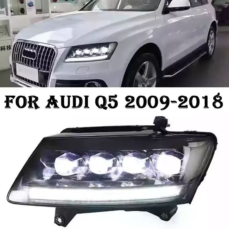 

Auto Parts For Audi Q5 Headlights 2009-2018 Crystal lamp Styling LED Streamer steering headlight Car Accesorios Modified