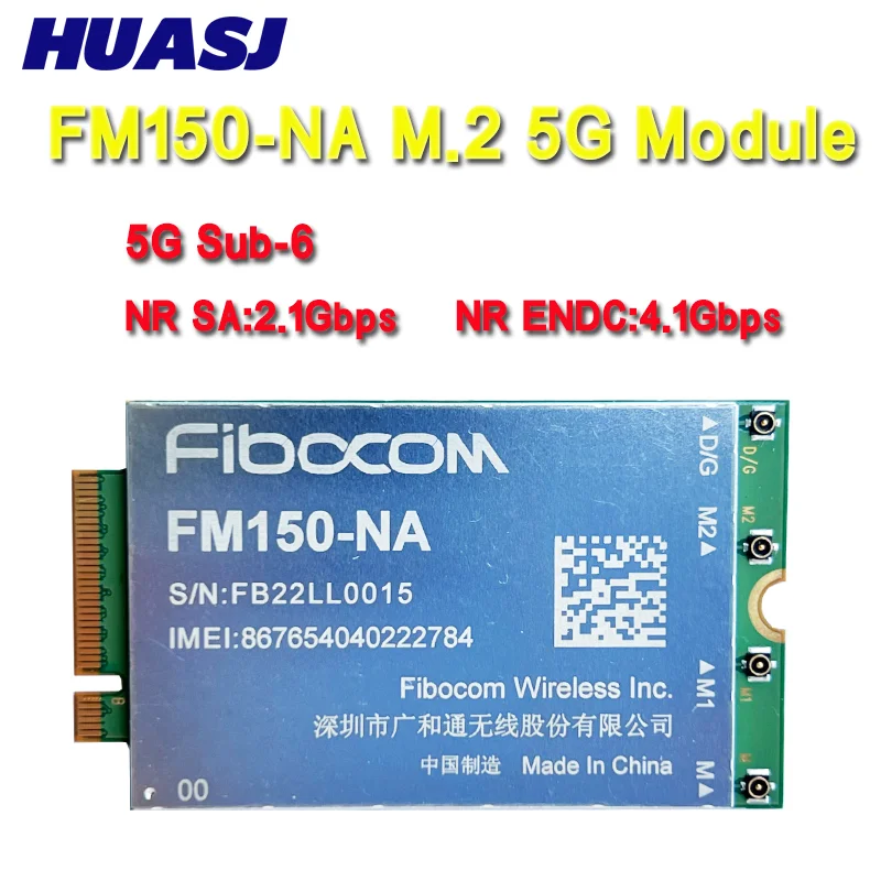 

FM150-NA FM150 series 5G module M.2 Sub-6 NR SA Module For Laptop