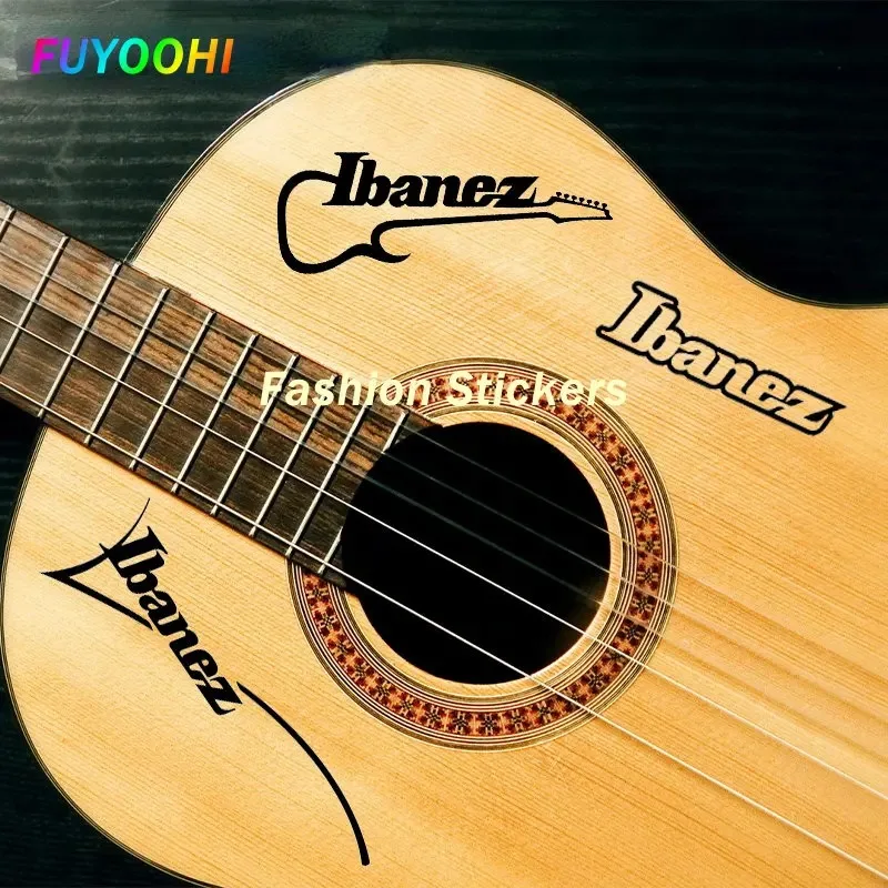 FUYOOHI Stickers Ibanez Logo Personality Waterproof Decal Windows Trunk Helmet Die Cut Fuel Tank Cap Surfboard Lable