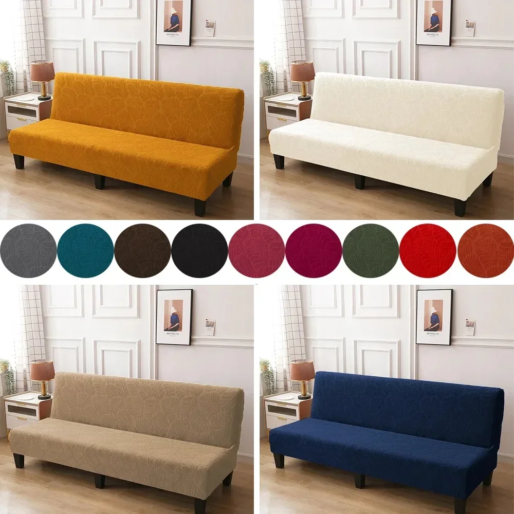 

Sofa Bed Cover Jacquard Thickened Stretch Sofa Cover for Living Room Bedroom Stretchable Splash Can Be Easily Moved Comfortable