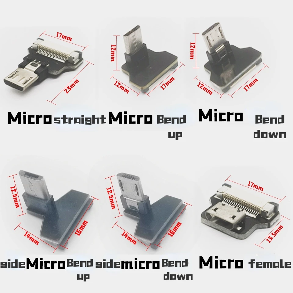 

Переходник MicroUSB с одной головкой, угол 90 градусов, для макетной платы, шасси Raspberry Pi, легкий адаптер Mini Type C, кабель