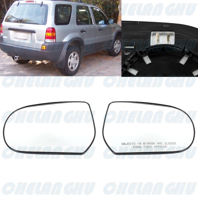 

1 Pair Heated Rearview Mirror Glass for Ford Escape 2001 2002 2003 2004 2005 2006 2007 car accessories F01323383 F01323387