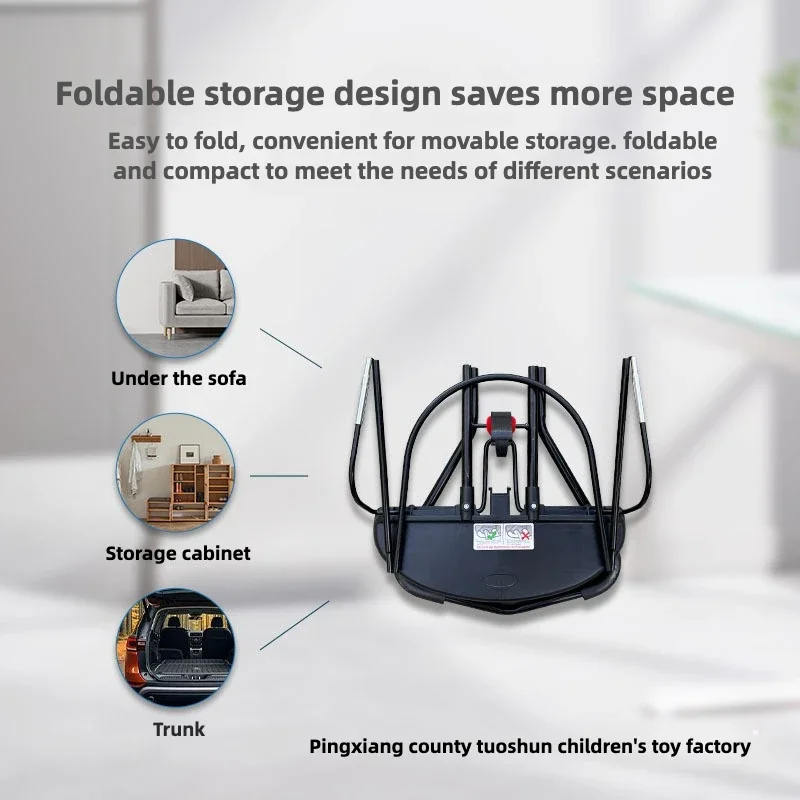 كرسي هزاز لحديثي الولادة قابل للتعديل، أرجوحة متعددة الارتفاع قابلة للطي لمدة 0-12 شهرًا، حارس قابل للغسل مع شريط ألعاب من القماش القابل للتنفس #2