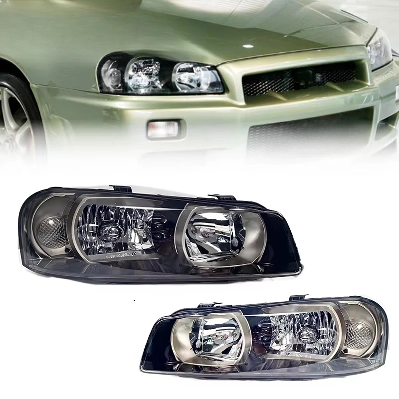 Sindar LED Headlight for  Skyline 5th Generation R34 GTR GT-R 1999-2002 99-02 2003-2007 for ENR34 BNR34 HR34 ER34 GT-T