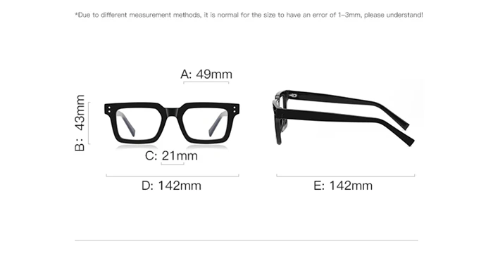 Blauer Rahmen, Lichtblocker, Computer-Kurzsichtigkeitsbrille für Damen, TR90, Myopie, photochrome Brille – 0,5 – 0,75 bis -6,0 – Detail 9