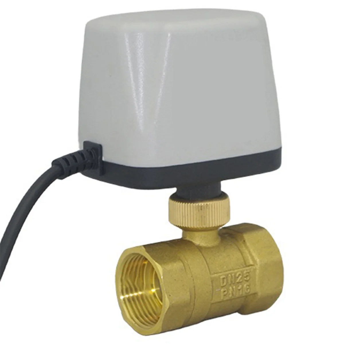 AA83 Brass Normally Closed Quick-Open Motorized Ball Valve 2-Wire Brass Electric D25