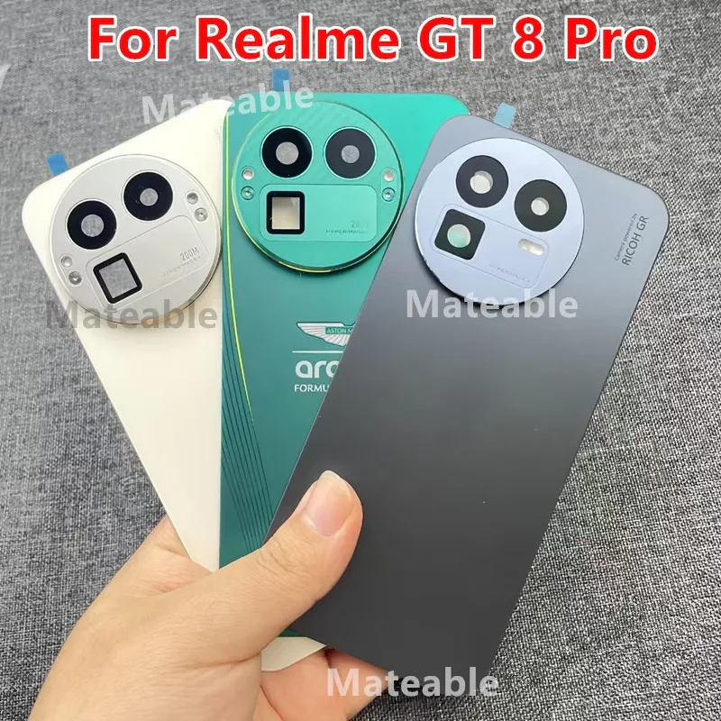 GT8Pro Housing For Realme GT 8 Pro Battery Back Cover Repair Replace Door Phone Rear Case + Camera Lens RMX5210
