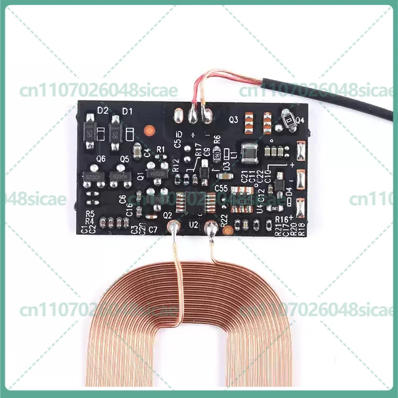 Wireless charger receiving end module, PCBA board universal coil DIY wireless charging solution with magnetic shielding sheet