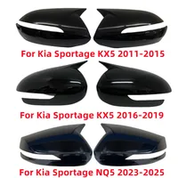 For Kia Sportage KX5 11-15/ 16-19 / NQ5 23-25 Car Sticker Rearview Side Mirror Cover Wing Cap Exterior Door Rear View Case Trim