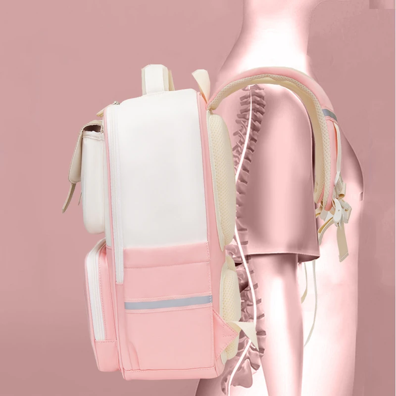 school bag Kids backpack water proof Preschool Ages 6-18 Spine protection Reduce the burden Large capacity