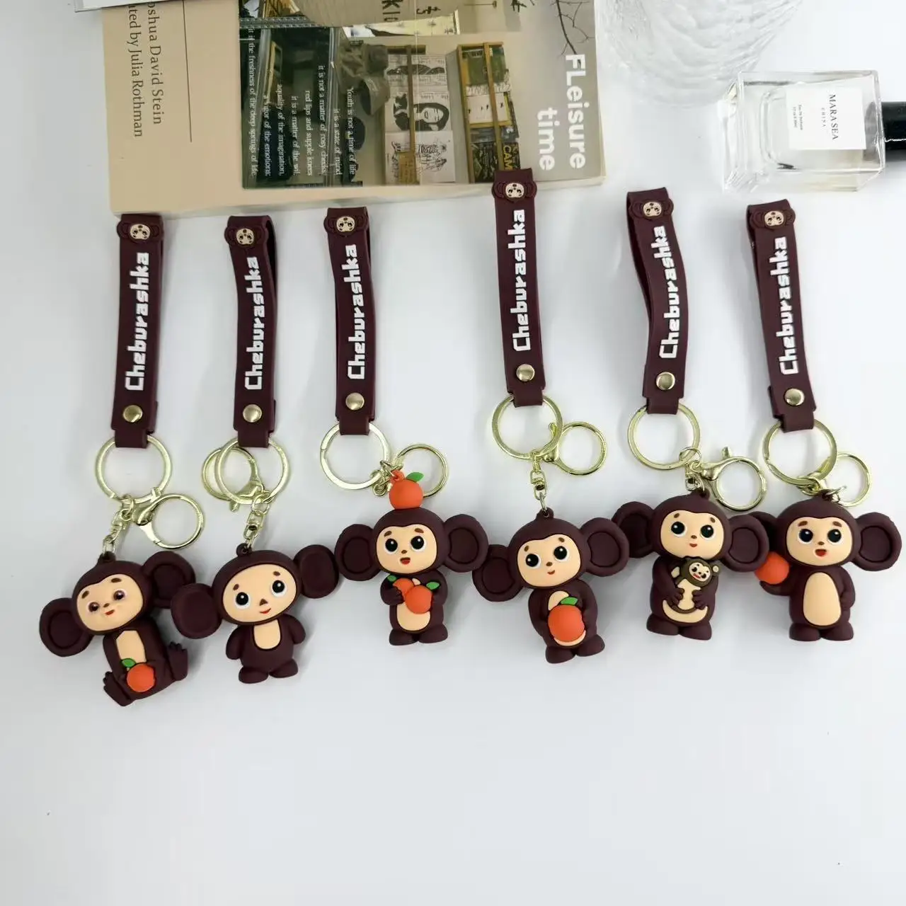 New Ani Key Lanyard 2.5cm Wide Webbing Cloth Key Rope Black Pink Man Woman Anti-lost Key Chain for Car Key Can do DIY embroidery