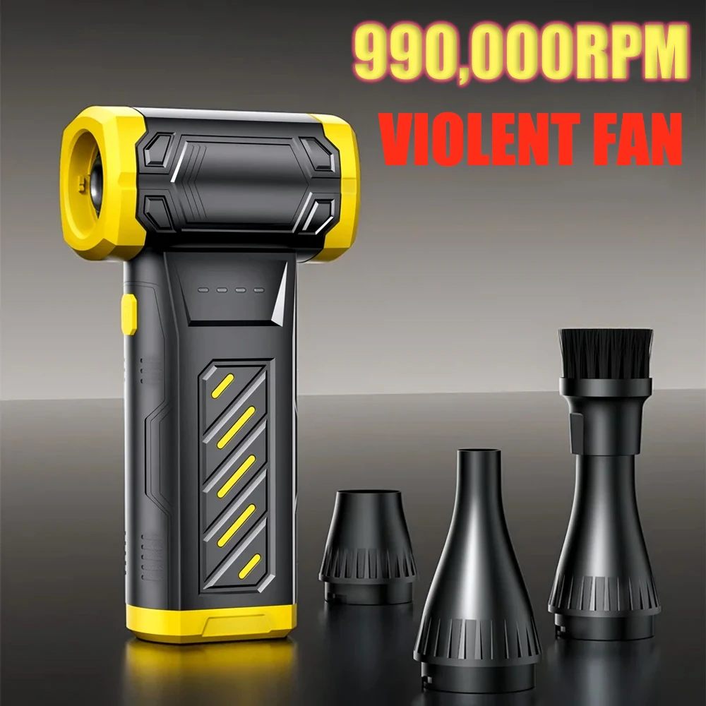 

Powerful Jet Blower 990000RPM High Speed Brushless Motor Dust Blower Violent Turbo Fan Compressed air Duster for Car Dryer/PC