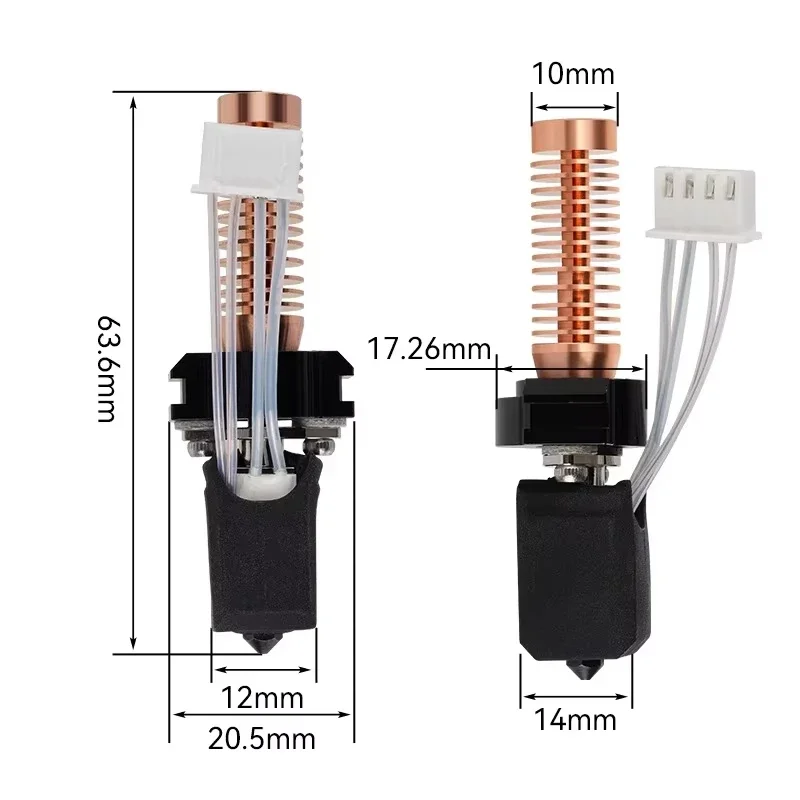 Quick-Swap High Flow Hotend Kit for Flashforge Adventurer 5M 5M Pro Ceramic Heating Block Hardened Steel Nozzle 3D Printer Parts