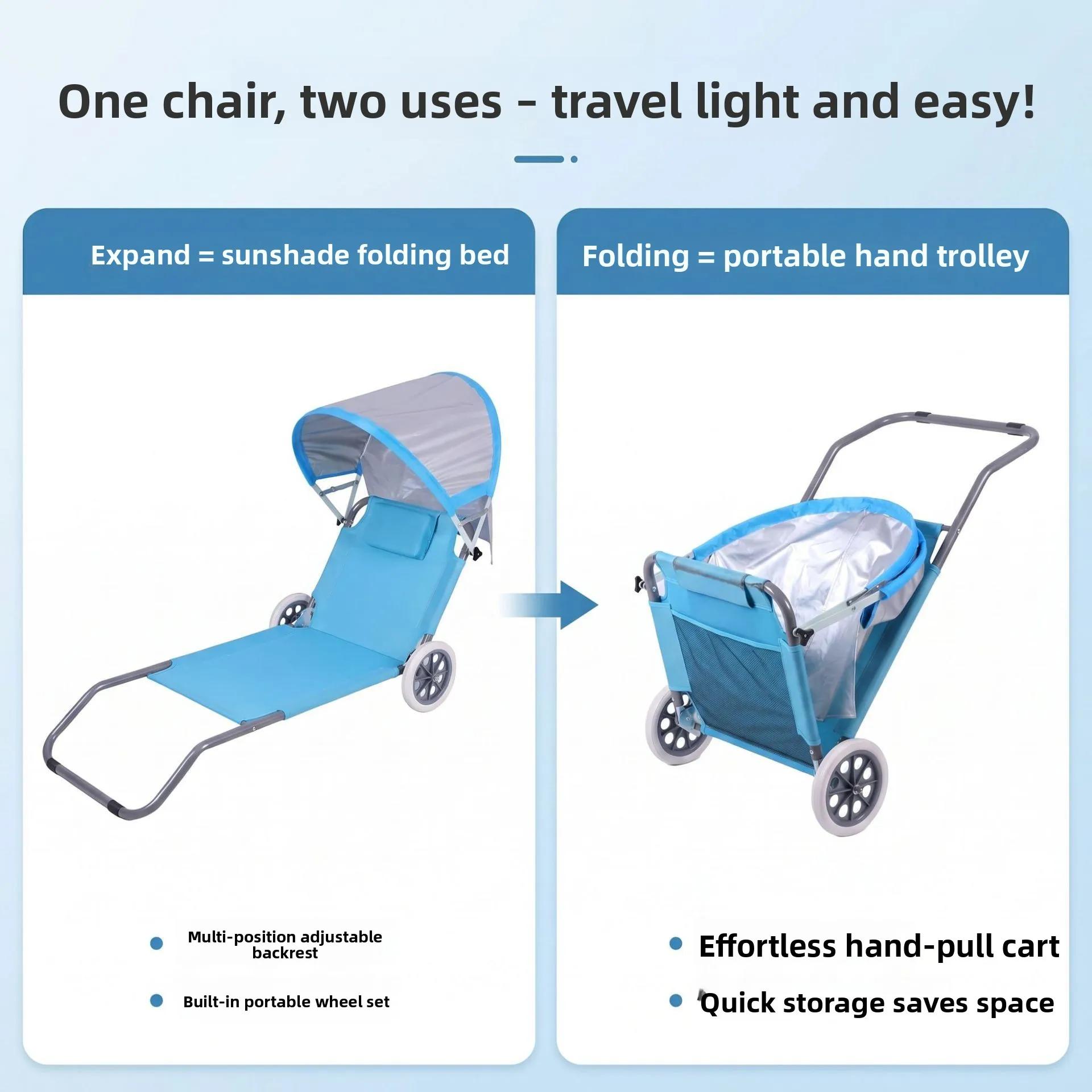 Back Sun Breathable Look Mobile Phone Portable Beach Lounge Chair Camping Back Bed Three Volts Outdoor Folding Chair