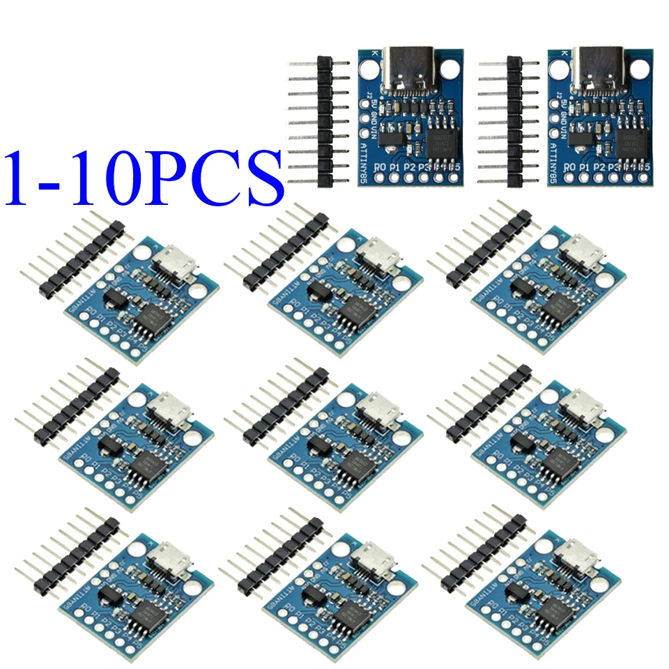 yZ[z1-10  ATtiny ATtiny85 Digispark Kickstarter }CN USB J{[hW[ IIC I2C TWI SPI d̓}CNRg[[