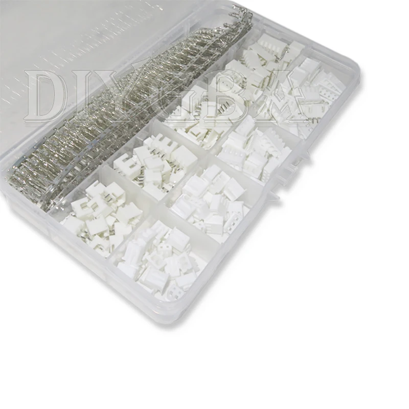 560PCS 2.54mm XH2.54 2P 3P 4P 5 Pin Pitch Terminal Kit / Housing / Pin Header JST Connector Wire Connectors Adaptor XH DIY Kits