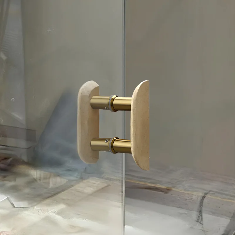 Luxury Handcarved Door Handle Marble Cabinet Handle Wabi Sabi Elegant Vintage Door Knob Home Decor