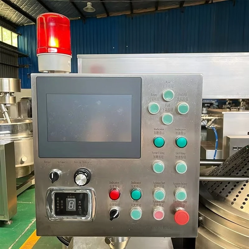 رخيصة الثمن عالية الإنتاجية النمط الأمريكي الصناعية التجارية الكرمل الغاز التدفئة التلقائي آلة صنع الفشار الشوكولاته