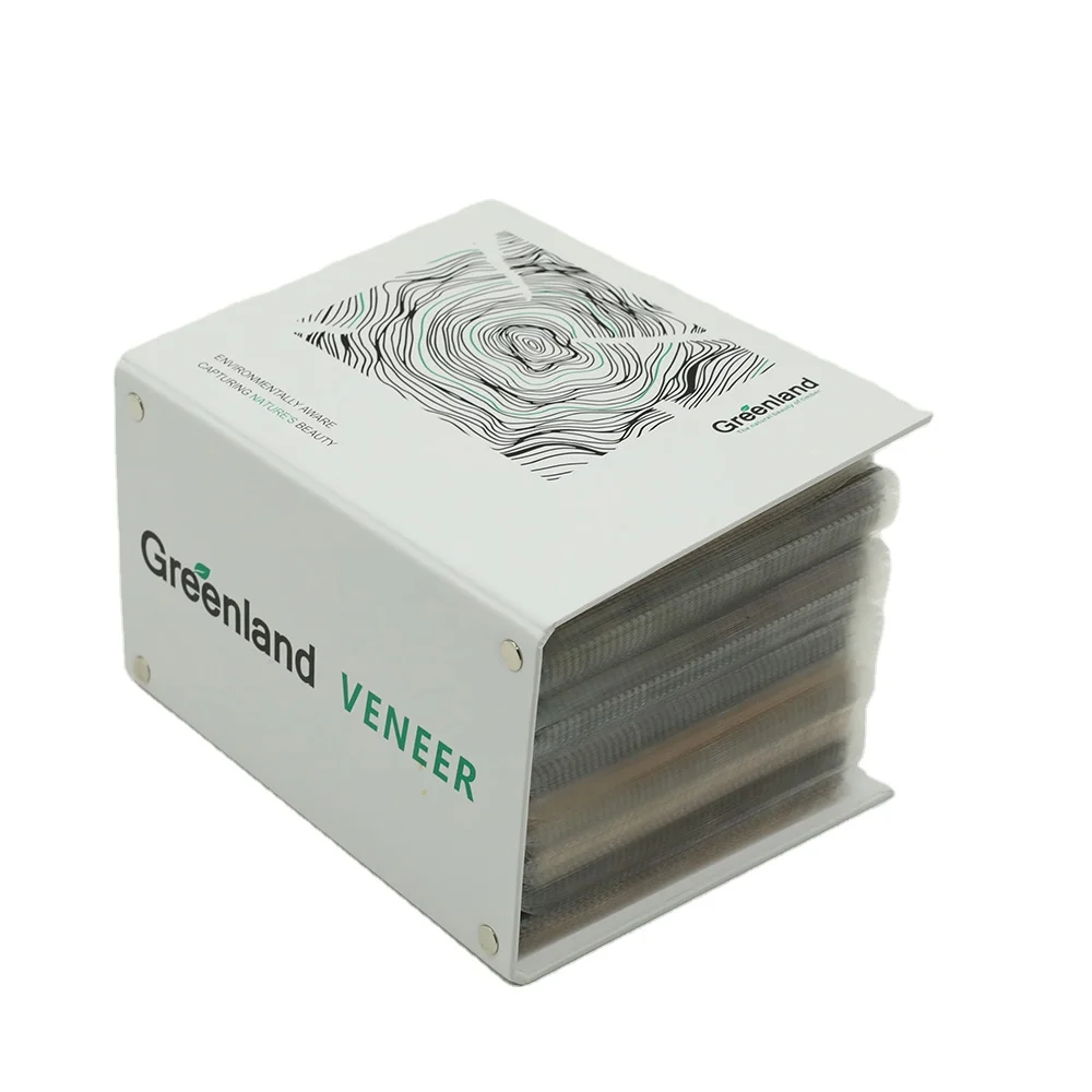 Greenland 2025 New Engineered Wood Veneer A5 Sample book for Acoustic Wall Panels and Furniture 280 Species Options Artificial