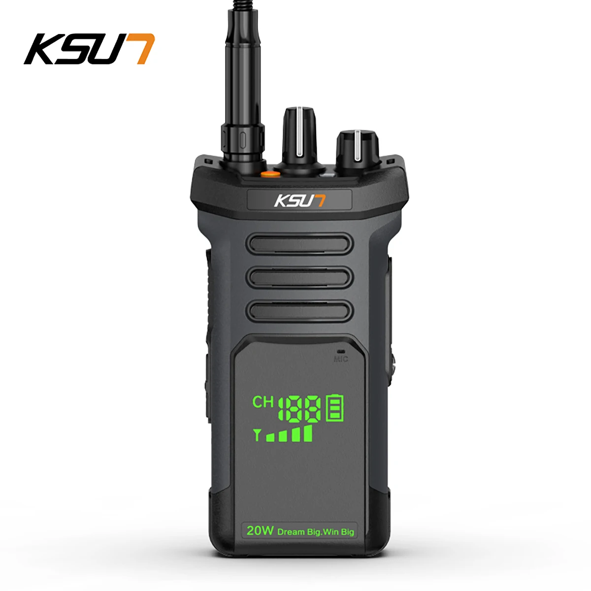 KSUT Professional Radio Walkie Talkie 20Watt Long Range Powerful Two Way Radio Station Portable UHF Transceiver Wireless Device