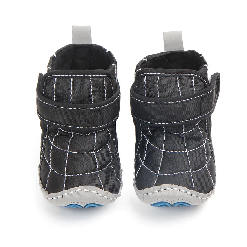 Autumn and winter warm models solid color wiring maze bottom non-slip baby toddler shoes wholesale 0970