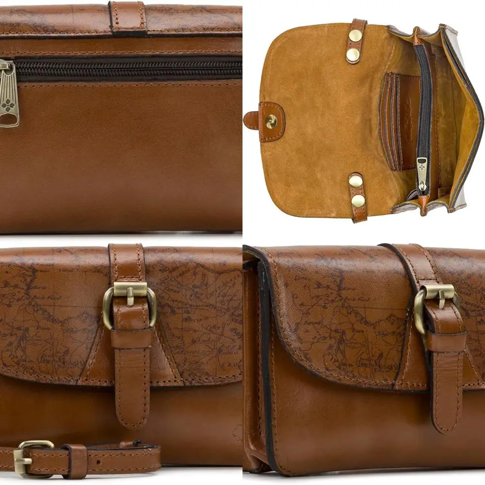 

Женская сумка через плечо из натуральной кожи - белый кошелек-органайзер