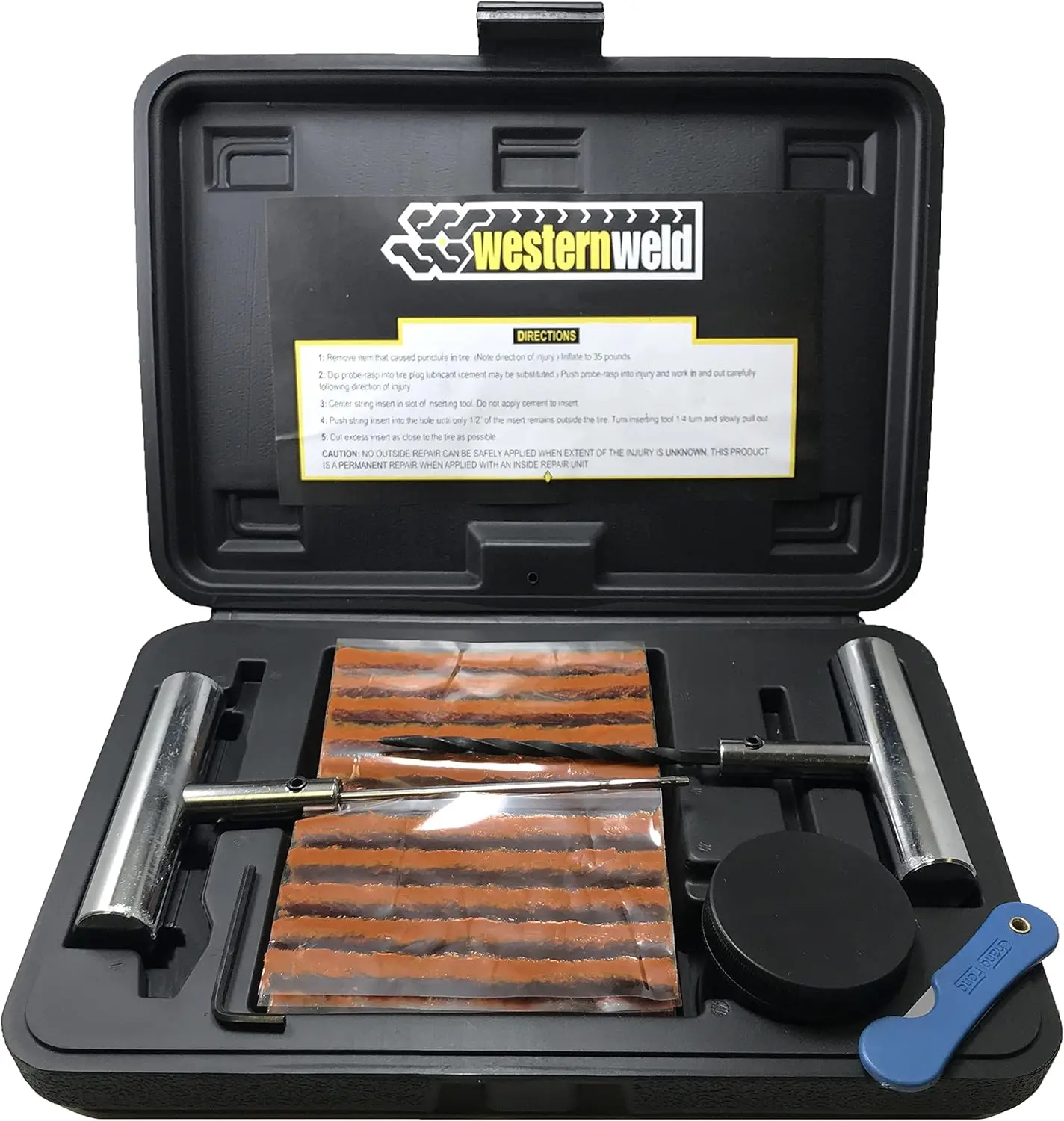 

65-Piece Professional Tire Repair Kit with Plug Probe & Needle Tool for Car, Truck, Motorcycle, ATV