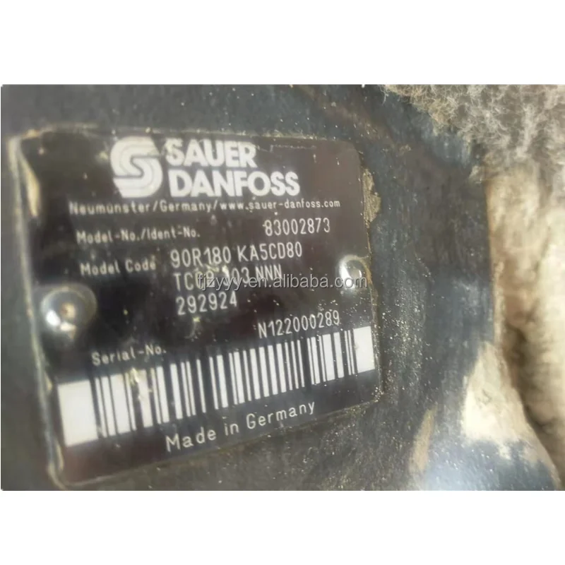 Sauer dan-foss 90R180KA5CD80 90R180 KA5CD80 TCC8 303 NNN 292924 hydraulic piston pump 90R180KA5CD80TCC8303NNN292924