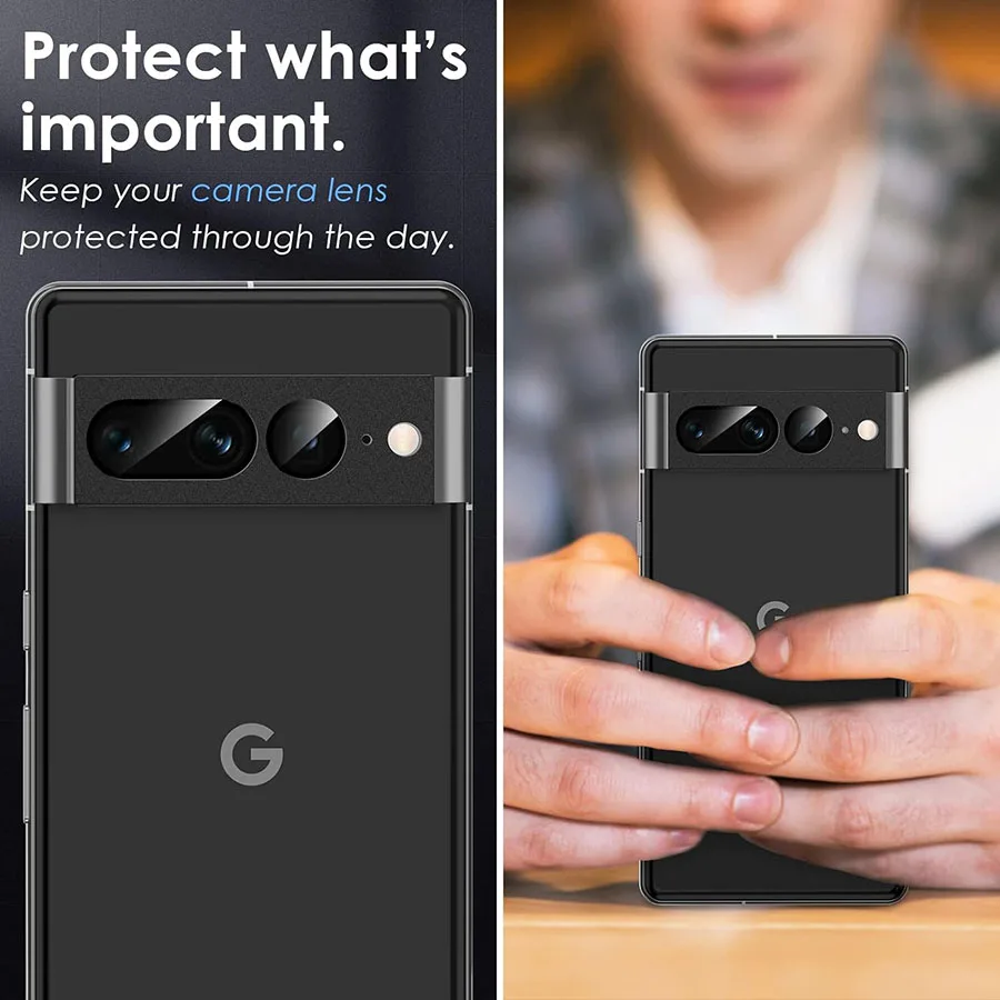 Protector de lente de cámara 9H para Google Pixel 8 9 Pro 7 Pro, funda de lente de cámara amigable, vidrio templado, Google Pixel 6 7 Pro 2022