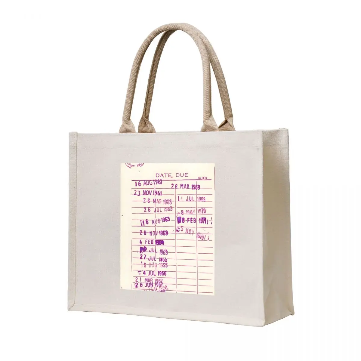 

Library Borrower Card Classic Tote Bag cute pouch bag great bag Portable shopping large tote