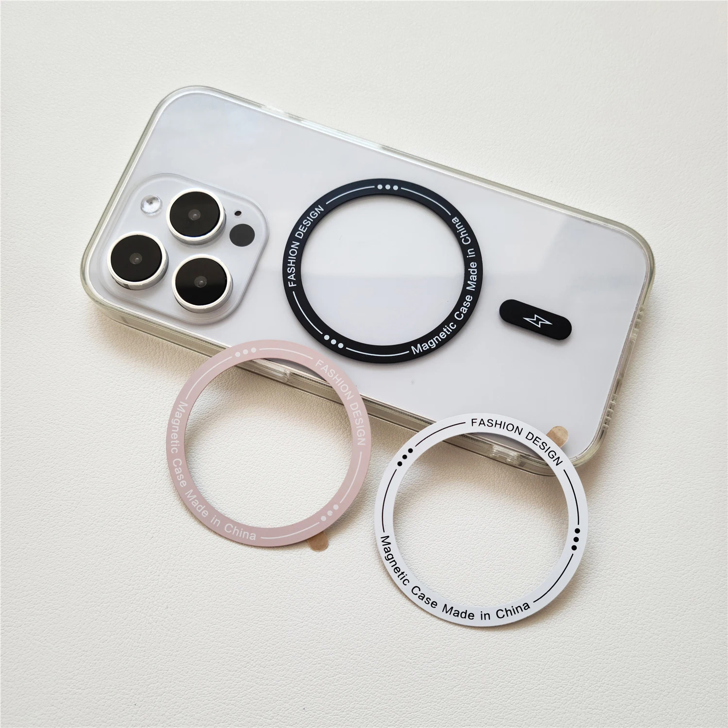 3 Ring Plate For Magsafe Magnetic Wireless Charger For iphone 15 Pro Max 14 13 Samsung Universal Magnet Car Mount Metal Sticker