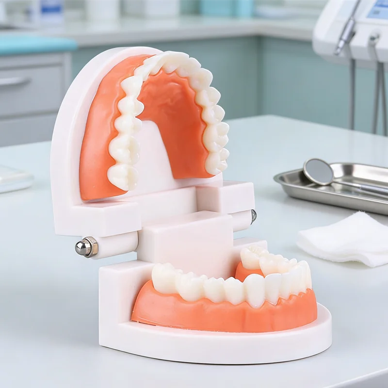 Professional Dental Training Model Standard Typodont with Removable Teeth for Denture Demonstration Brushing Practice, and Study