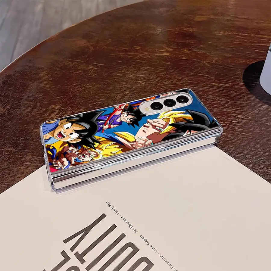 حافظة لهاتف سامسونج جالاكسي ZFold7 ZFold4 Z Fold 7 6 5 4 3 ZFold6 ZFold3 ZFold5 دراغون بول سايان جوكو #4