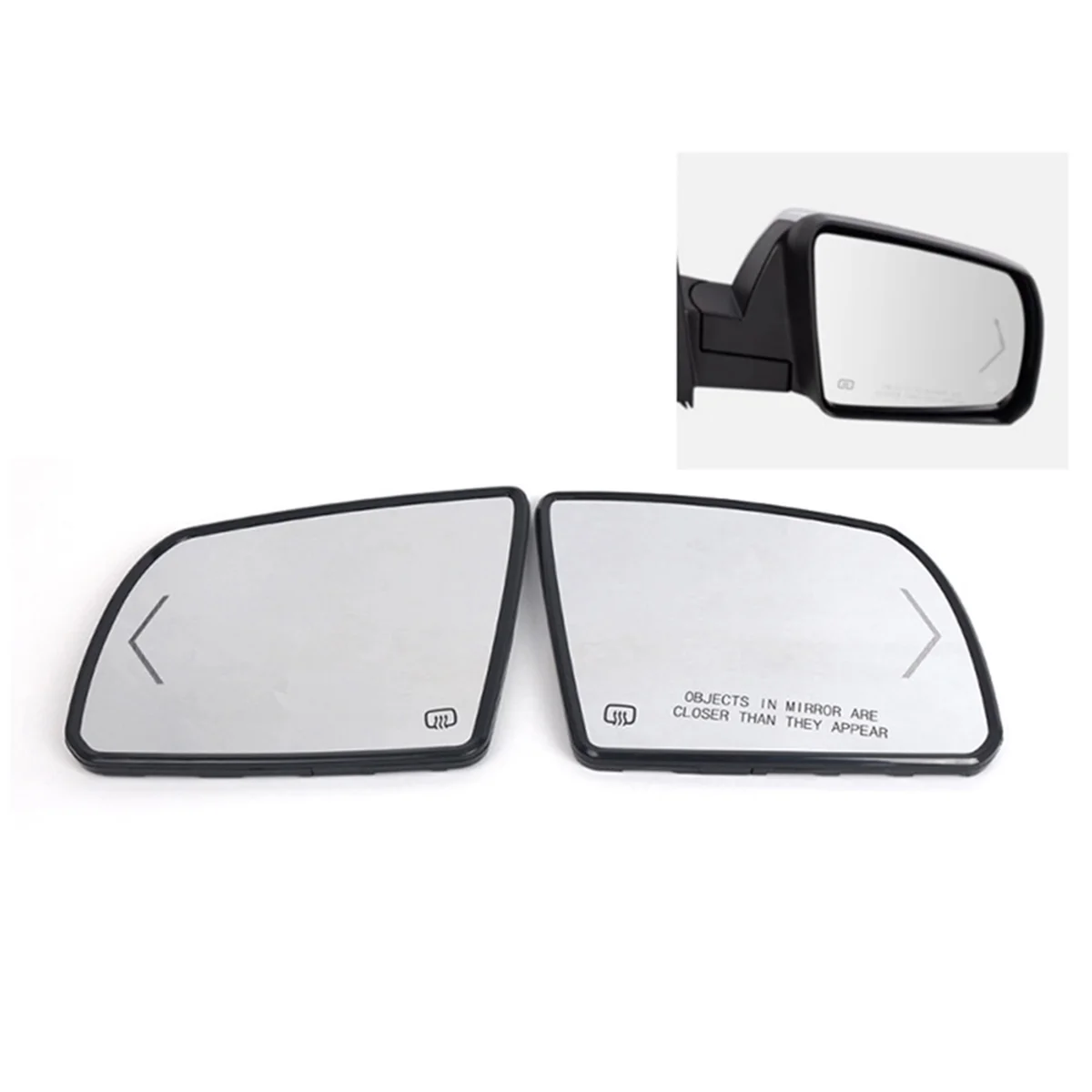NCSMT 87903-0C030 Car Rearview Lens with Heated Turn Signal for Toyota Tundra Sequoia 2007-2020 Side Mirror Lens 87903-0C03