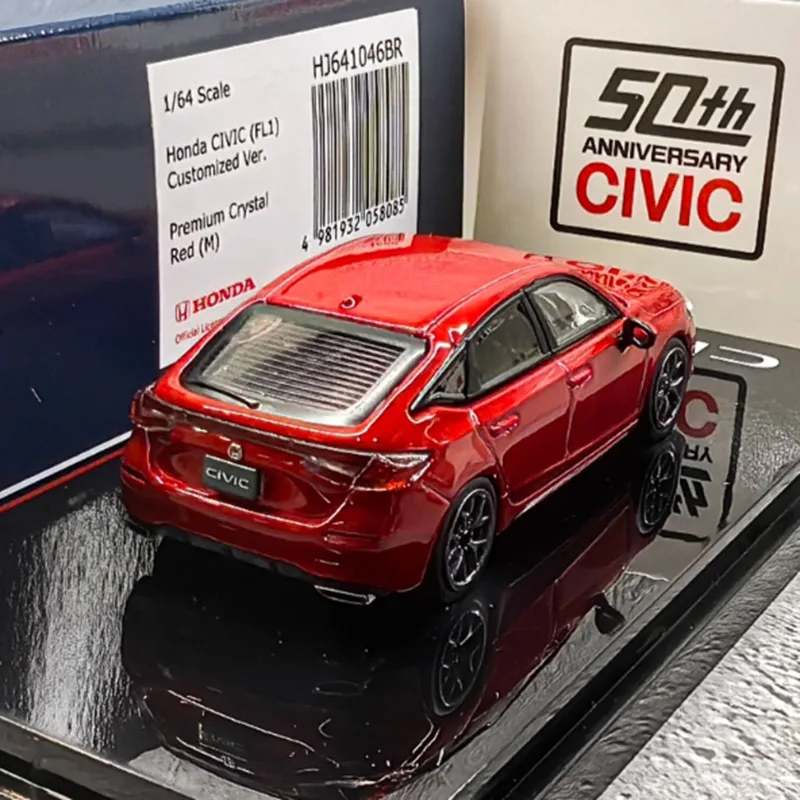 Hobby Japan Alloy 1/64 Scale Honda Civic FL1 Modified Sports Car Model Collection Model Adult Holiday Gift Toy