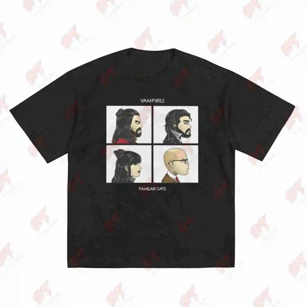 Colin Laszlo Jackie Nadja In The Shadows Chibi Movie Short Sleeve Tee 100% Cotton T-Shirt