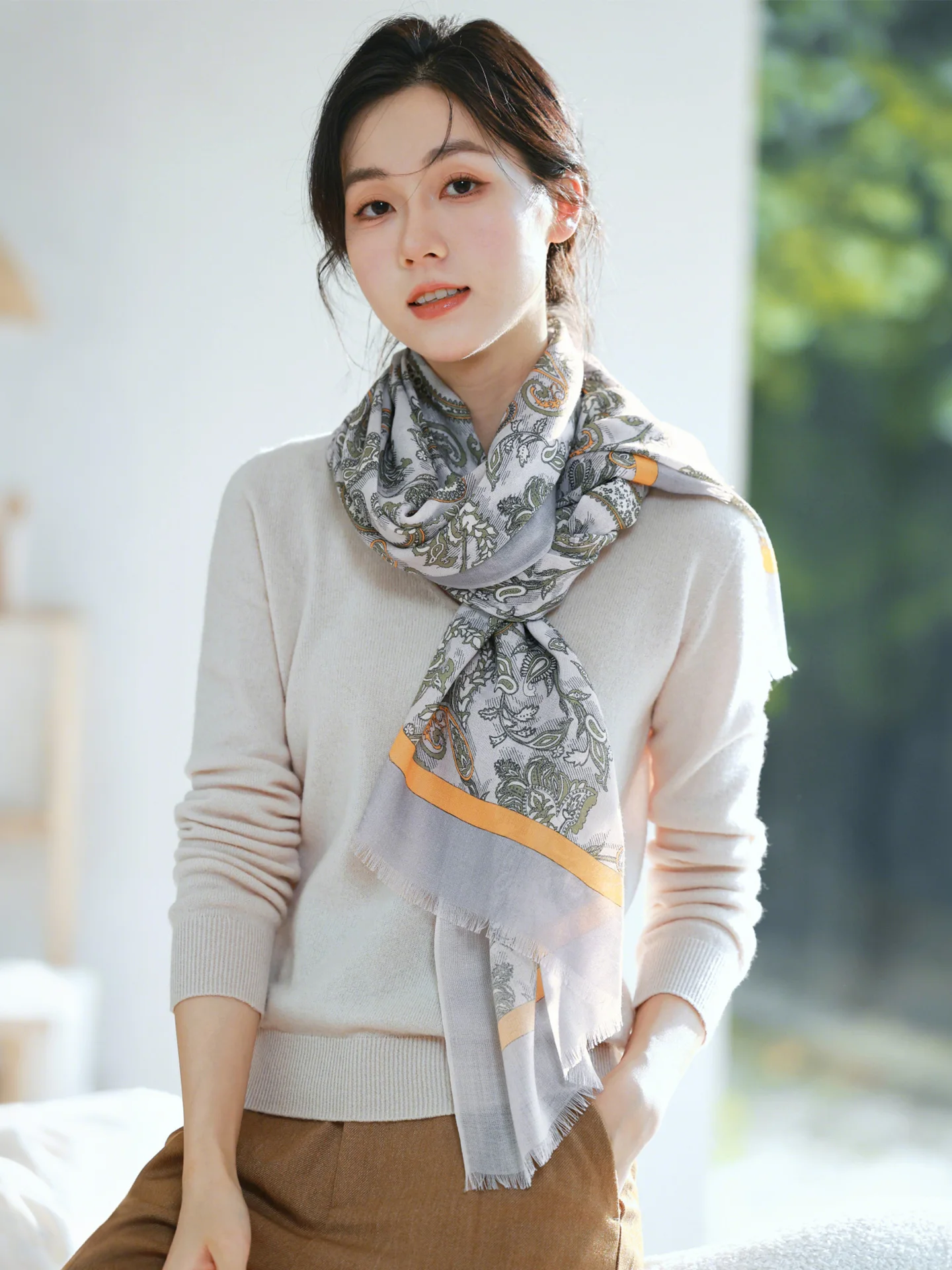 pure-wool-scarf-women's-lightweight-autumn-winter-new-sle-faionable-awl-outerwear-ne-protection-scarf-thin-model