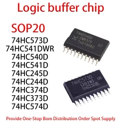 74HC573D 74HC541DWR 74HC540D 74HC541D 74HC245D 74HC244D 74HC374D 74HC373D 74HC574D Logic Buffer Chip SOP-20 2PCS