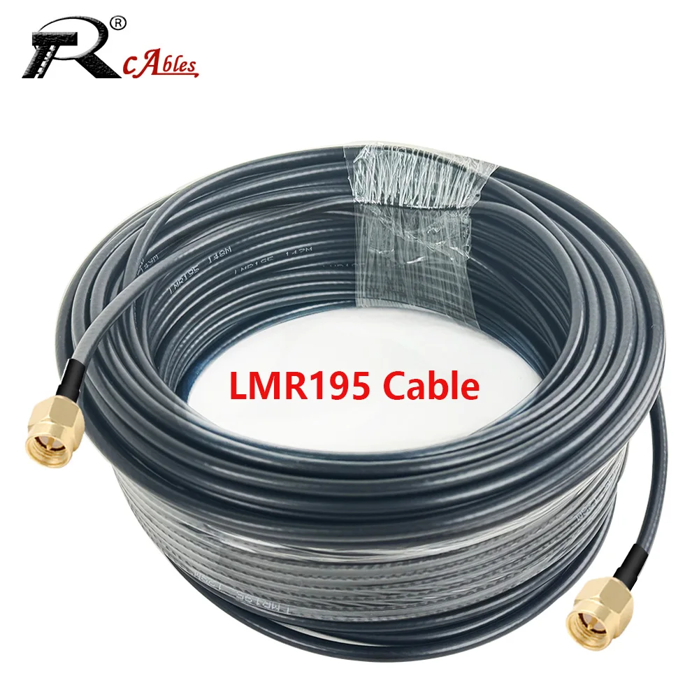 RF Coaxial LMR195 Cable 50Ohm 50-3 SMA Male to SMA Male WiFi Antenna Extension Cable Pigtail For 4G LTE Ham ADS-B Walkie Talkies