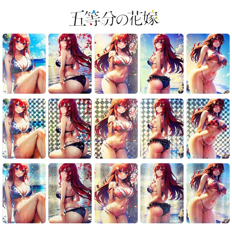 

The Quintessential Quintuplets Bronzing Rare Collection Flash Card Nakano Ritsuki Cartoon Board Game Toys Kid Christmas Gifts