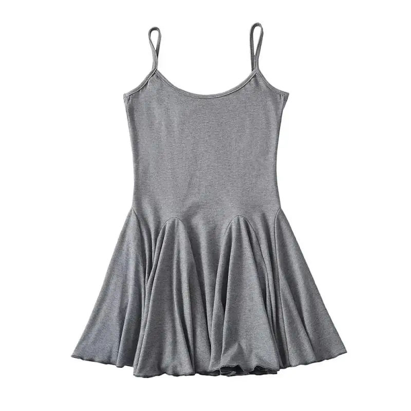 Romantisch Lente Zomer Nieuw Pure Desire Modaal Katoen ter Dr Rok Vest Dr Gored Zoom Elastisch Bal Dames Dr