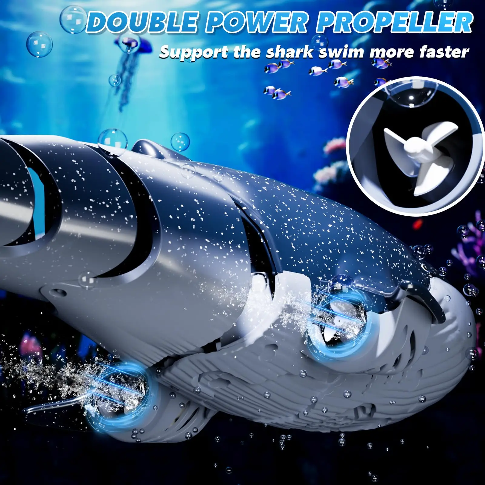 RC 鯨船おもちゃ 2.4GHz リモコン電動スプレーウォータースピードボートシミュレーション魚モデル防水 RC ボート子供のためのギフト