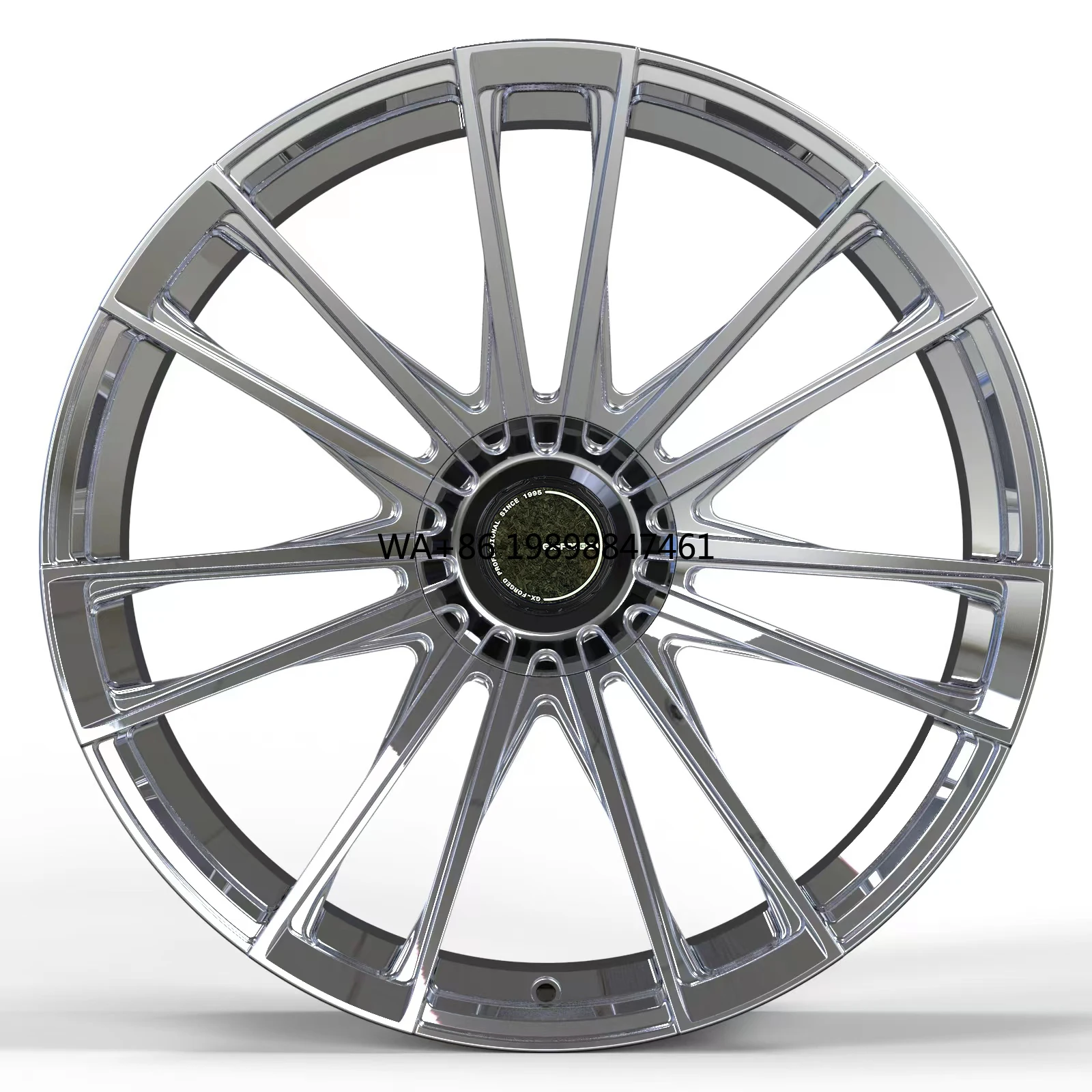 

High Performance 1-Piece Forged Aluminum Wheels 5x112 5x120 Deep Dish Polished Chrome Rims for Luxury Cars