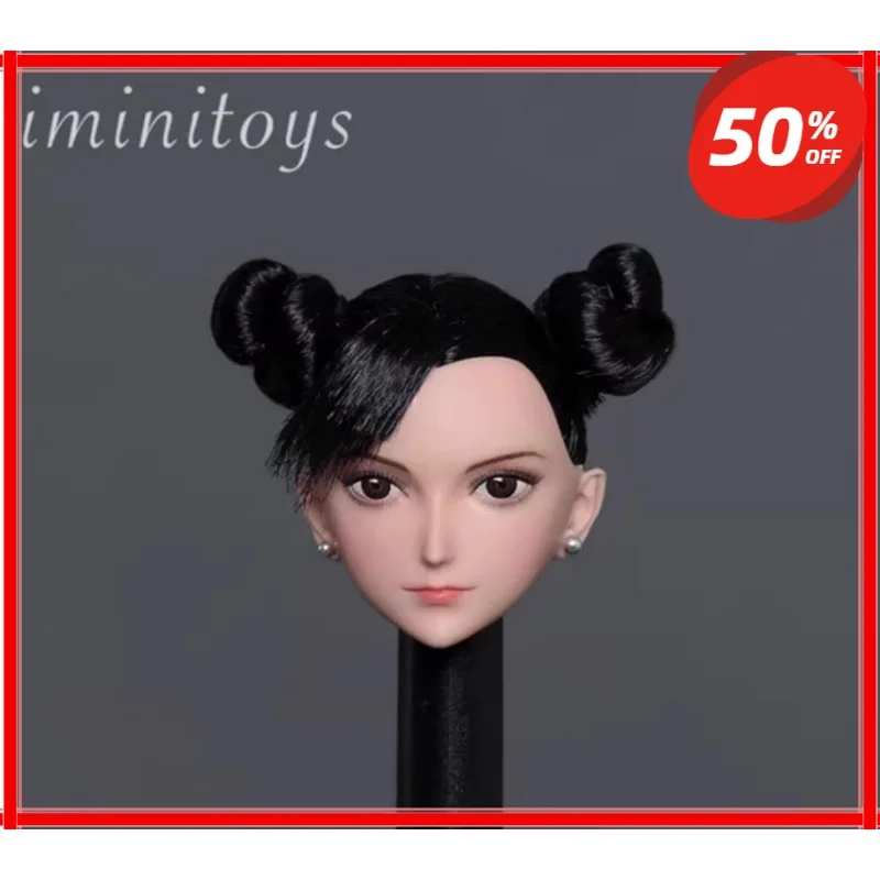 

Iminitoys масштаб 1/6, женская голова солдата, скульптура аниме, красота, модель резьбы по голову для 12 дюймов, кукла Tbl Ph Jiaou, бледная кожа тела