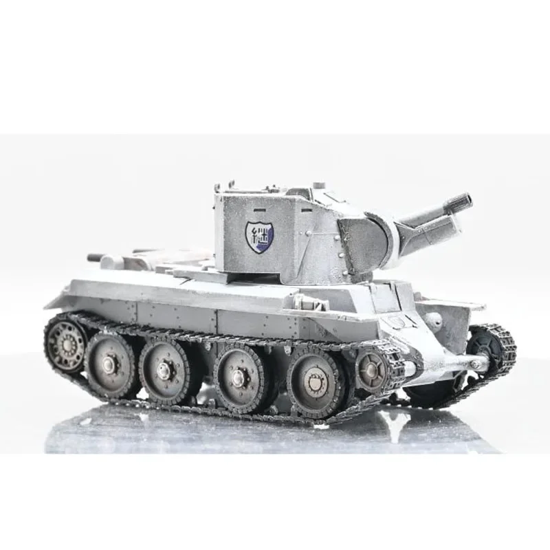 Collectible Toy Gift New Sanrong A.M 1/72 Scale BT42 Light Tank Militarized Combat Crawler Tank Finished Plastic Material Model